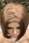 Copper Color Short Blunt Synthetic Wig