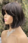 Blunt Model Coffee Short Synthetic Wig