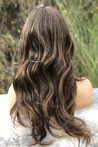 Baled Coffee Long Wavy Synthetic Wig