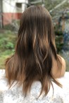 Brown Straight Long Synthetic Wig