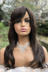 Olga Brown Long Synthetic Wig