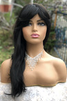 Black Long Ladies Synthetic Wig