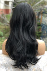 Black Long Ladies Synthetic Wig