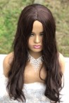 Long Synthetic Wig With Chestnut Wavy