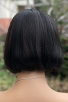 Black Cut Model Short Synthetic Wig