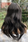 Dark Coffee Straight Long Synthetic Wig