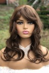 Dark Copper Curly Long Synthetic Wig