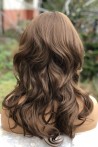 Dark Copper Curly Long Synthetic Wig