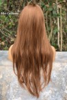 Copper Color Straight Long Fiber Wig