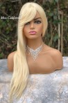 Yellow Long Straight Model Fiber Wig