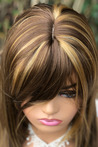 Long Fiber Wig With Light Coffee Shade