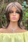 Adriana Brown Medium Length Synthetic Wig