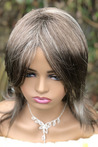 Adriana Brown Medium Length Synthetic Wig