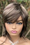 Gigi Brown Medium Length Synthetic Wig