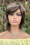 Gigi Brown Medium Length Synthetic Wig