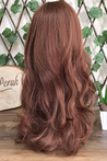 Long Chestnut Forelock Fiber Wig