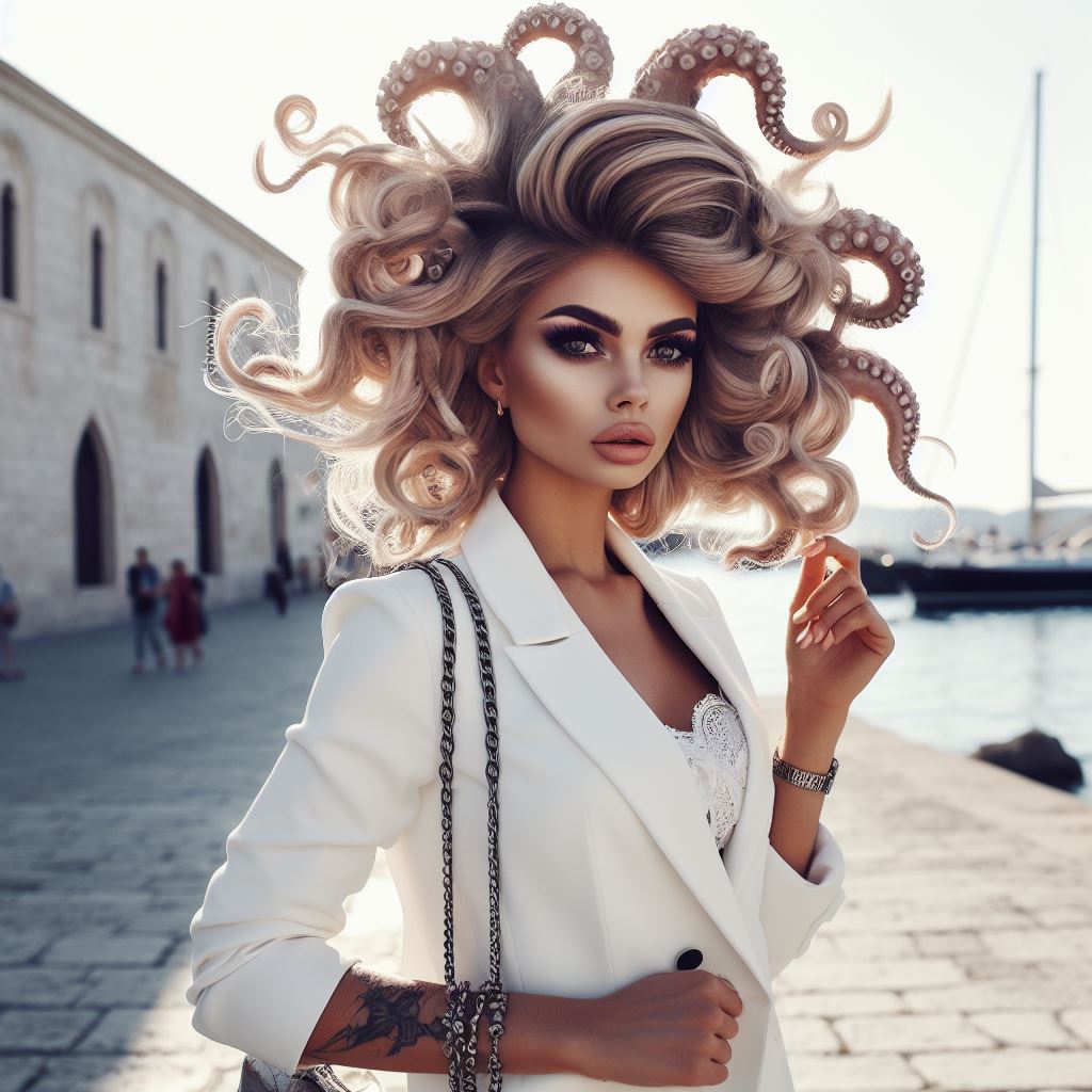 Octopus style hair